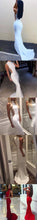 Sexy Prom Dresses High Neck Short Train Burgundy Long White Prom Dress JKL535