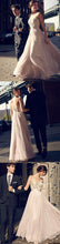 Chic Prom Dresses Scoop A-line Floor-length Appliques Long Prom Dress JKL542