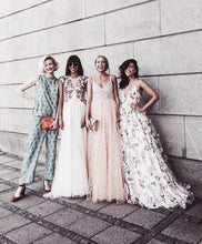 Sparkly Prom Dresses A-line Straps Beading Long Beautiful Prom Dress Sexy Evening Dress JKL572