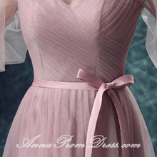 Cheap Prom Dresses Scoop A-line Floor-length Lace-up Ruffles Long Prom Dress JKL582