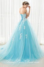 Long Prom Dresses Sweetheart Sweep Train Appliques Beautiful Prom Dress Sexy Evening Dress JKL589