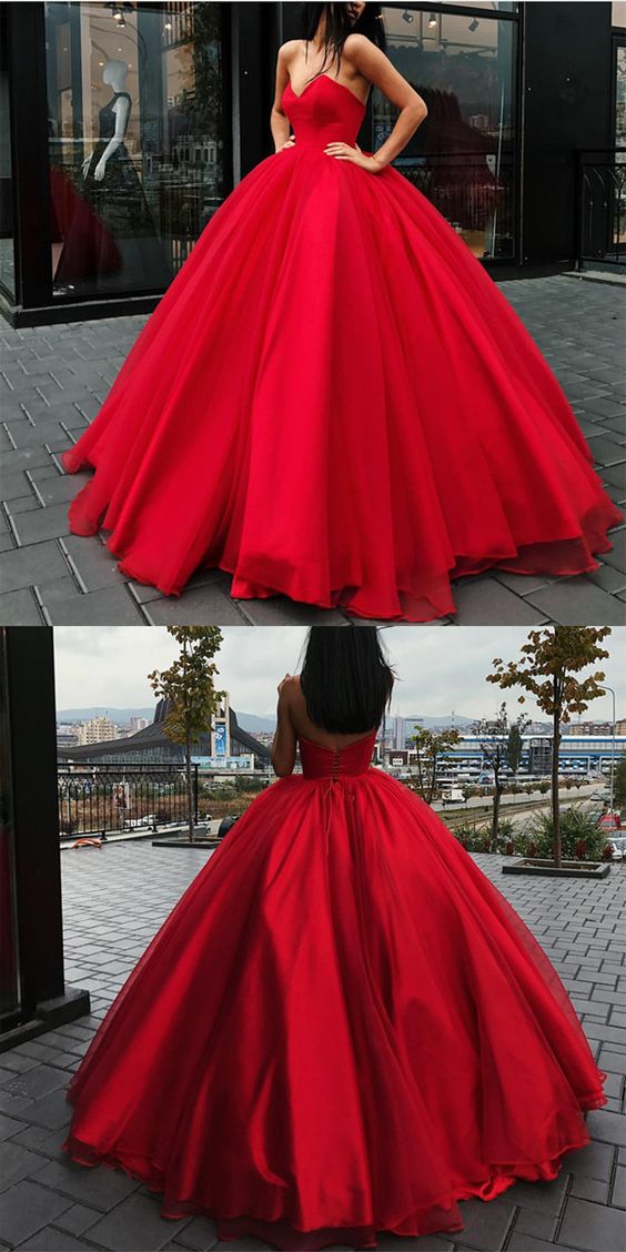 Ball Gown Prom Dresses Floor-length Sweetheart Lace-up Red Sexy Long B Anna PromDress Ball Gown Prom Dresses Floor-length Sweetheart Lace-up Red Sexy Long B Anna PromDress