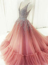 Ball Gown Prom Dresses Straps Sweep Train Rhinestone Sparkly Prom Dress Evening Dress JKL641