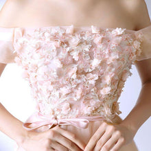 Beautiful Prom Dresses Off-the-shoulder A-line Floor-length Long Simple Prom Dress JKL646