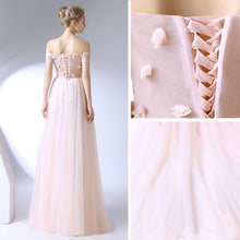 Beautiful Prom Dresses Off-the-shoulder A-line Floor-length Long Simple Prom Dress JKL646