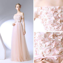 Beautiful Prom Dresses Off-the-shoulder A-line Floor-length Long Simple Prom Dress JKL646