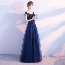 Sexy Prom Dresses Off-the-shoulder A-line Floor-length Sparkly Long Prom Dress JKL654