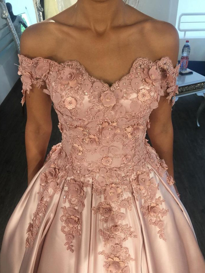 Sexy Prom Dresses Ball Gown Off-the-shoulder Appliques Long Prom Dress Anna PromDress Sexy Prom Dresses Ball Gown Off-the-shoulder Appliques Long Prom Dress Anna PromDress