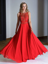 Beautiful Prom Dresses A-line Floor-length Flowly Long Sexy Prom Dress JKL686