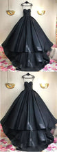 Black Prom Dresses Ball Gown Sweetheart Sweep Train Sexy Prom Dress Long Evening Dress JKL706