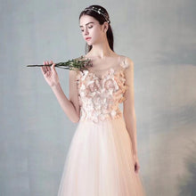 Chic Prom Dresses A-line Butterfly Scoop Floor-length Sexy Prom Dress Long Evening Dress JKL708