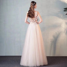 Chic Prom Dresses A-line Butterfly Scoop Floor-length Sexy Prom Dress Long Evening Dress JKL708