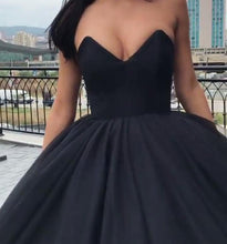 Black Prom Dresses Ball Gown Sweetheart Floor-length Sexy Prom Dress Long Evening Dress JKL722