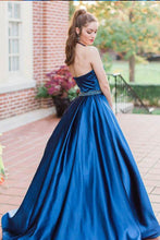 Sexy Prom Dresses Halter Aline Sweep Train Rhinestone Beautiful Prom Dress JKL731