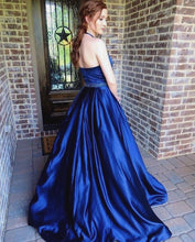 Sexy Prom Dresses Halter Aline Sweep Train Rhinestone Beautiful Prom Dress JKL731
