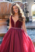 Chic Prom Dresses Straps A-line Rhinestone Floor-length Organza Long Prom Dress JKL788|Annapromdress