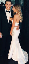Two Piece Prom Dresses Sweetheart Sexy Long White Mermaid Prom Dress JKL792|Annapromdress
