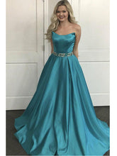 Chic Prom Dresses Strapless Floor-length Long A-line Sparkly Prom Dress JKL832|Annapromdress