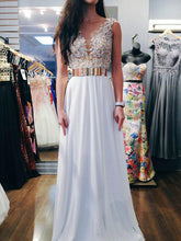 Chic Prom Dresses Open Back Floor-length Long A-line Sexy Prom Dress JKL850|Annapromdress