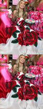 Beautiful Prom Dresses Aline Strapless Rose Floral Print Long Prom Dress JKL854|Annapromdress