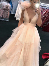 Beautiful Prom Dresses Straps A-line Floor-length Sparkly Long Prom Dress JKL871|Annapromdress