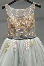 Beautiful Prom Dresses Scoop A-line Sweep Train Long Chic Prom Dress JKL891|Annapromdress