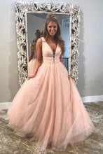 Sexy Prom Dresses A Line Straps Floor-length Sparkly Long Prom Dress JKL892|Annapromdress