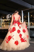 Chic Prom Dresses Bateau Open Backless Red Appliques Prom Dress Long Evening Dress JKL905|Annapromdress