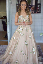 Long Prom Dresses Aline Sweetheart Embroidery Floor-length Chic Prom Dress JKL926|Annapromdress