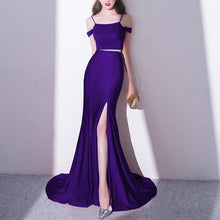 Two Piece Prom Dresses Mermaid Simple Long Prom Dress Sexy Evening Dress JKL967|Annapromdress