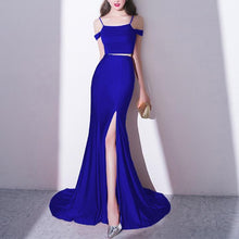 Two Piece Prom Dresses Mermaid Simple Long Prom Dress Sexy Evening Dress JKL967|Annapromdress