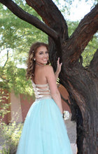 Two Piece Prom Dresses High Neck A-line Long Beading Chic Prom Dress JKL976|Annapromdress