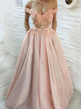 Beautiful Prom Dresses Aline Hand-Made Flower Long Prom Dress Sexy Evening Dress JKL983|Annapromdress