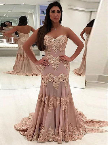 Mermaid Prom Dresses Sweetheart Long Prom Dress Beautiful Evening Dress JKL995|Annapromdress