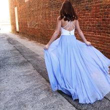 Two Piece Prom Dresses Halter A-line Beading Floor-lenght Lace Prom Dress JKL999|Annapromdress