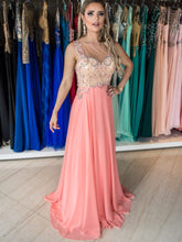 Sexy Plus Size Prom Dresses Watermelon Rhinestone Long Prom Dress JKP016