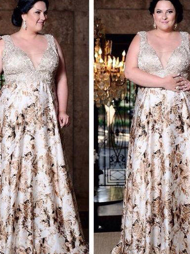 Beautiful Plus Size Prom Dresses Straps Floor-length Long Prom Dress JKP021