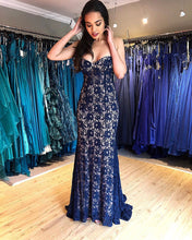 Sweetheart Lace Mermaid Prom Dress Sweep Train JKR306|Annapromdress