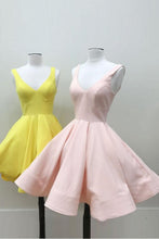 Homecoming Dress V-neck Sleeveless Short Prom Dress Party Dress JKS022|Annapromdress