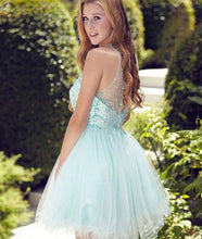 2017 Homecoming Dress Rhinestone Sleeveless Short Prom Dress Party Dress JKS026