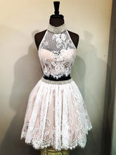 Homecoming Dress Beautiful Lace Two Pieces Short Prom Dress Party Dress JKS057|Annapromdress