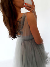 Lace Homecoming Dress Silver Scoop Tulle Short Prom Dress Party Dress JKS068