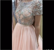 Two Pieces Prom Dress Beautiful Rhinestone Long Prom Dress/Evening Dress JKS095