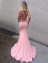 Open Back Prom Dresses Trumpet Halter Sexy Prom Dress/Evening Dress JKS097