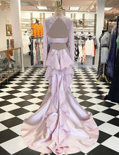 Pink Prom Dresses Satin Trumpet/Mermaid Prom Dress/Evening Dress JKS101