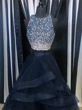 Two Pieces Prom Dresses Sexy Ball Gown Long Prom Dress/Evening Dress JKS102
