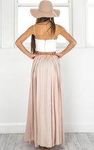 Two Pieces Prom Dresses Chiffon A-line Long Prom Dress/Evening Dress JKS113