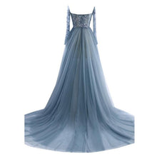 Lavender Prom Dresses Sweep/Brush Train Off-the-shoulder Sexy Prom Dress/Evening Dress JKS122