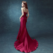 Sexy Prom Dresses Trumpet/Mermaid Elastic Woven Satin Long Prom Dress/Evening Dress JKS149