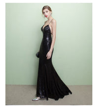 Black Prom Dresses Spaghetti Straps Sheath/Column Short Train Sexy Prom Dress/Evening Dress JKS161